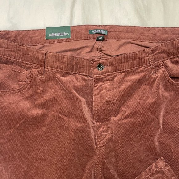 ⭐️ Corduroy Wide Leg Hipster Hippie Art Chic Glam Country Rock Flare Artsy Pants - Picture 3 of 6